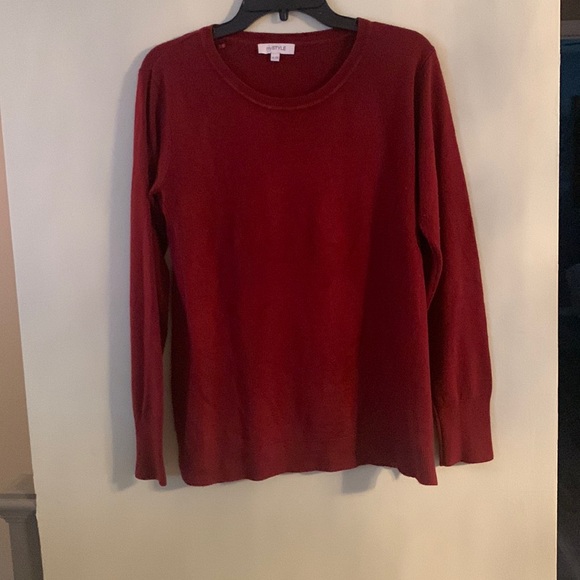 Rust colour long sleeve light-weight sweater - Picture 1 of 4